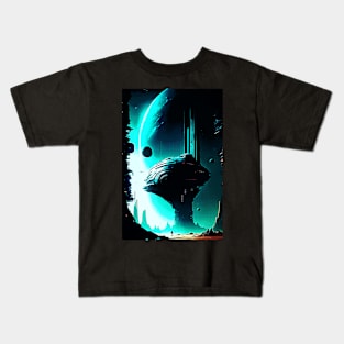 Science Fiction Alien Landscape 103 Kids T-Shirt